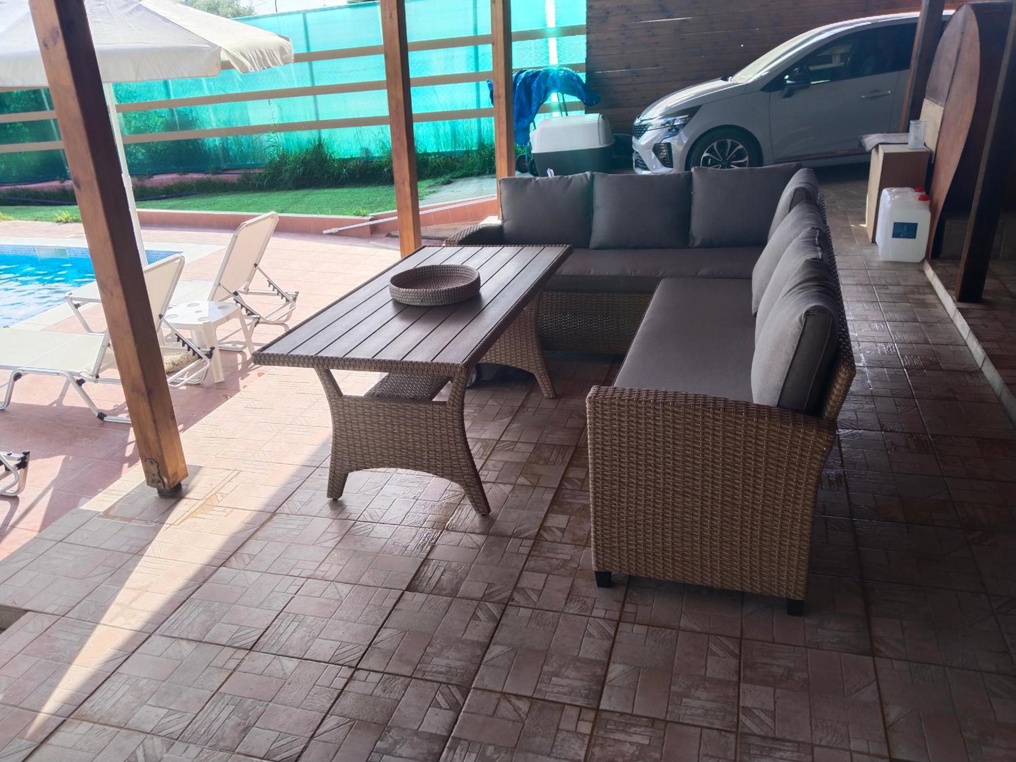Maria Lemoni Swimming Pool Apartment Nea Skioni Buitenkant foto
